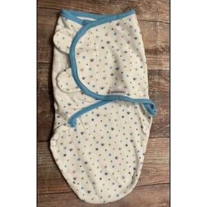 Summer Infant SwaddleMe Swaddle Me Blue Stars Baby Boy Swaddle, Size Small